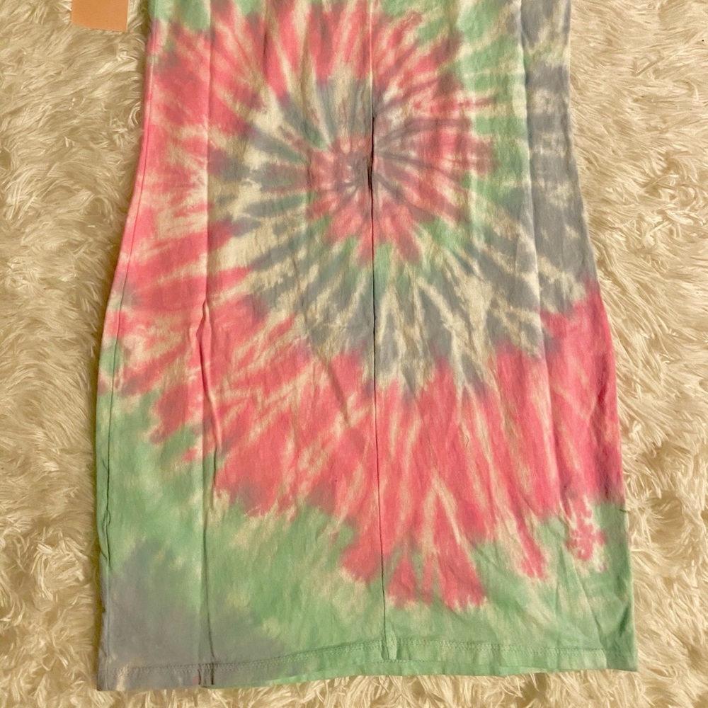 GVO Tie Dye Racerback Mini Tank Dress - Picture 4 of 8